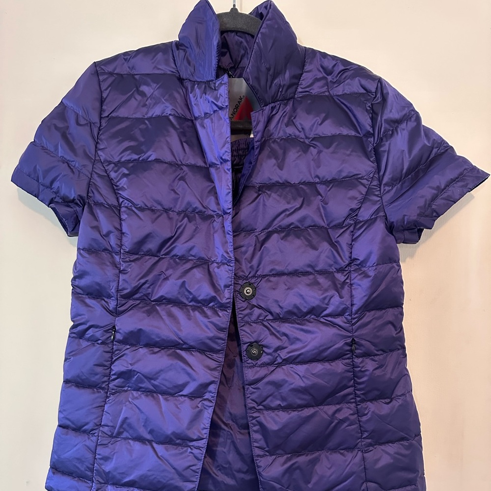 Anorak short sleeve down jacket